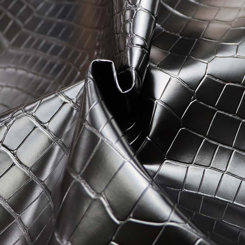 Ткань для домашнего декора из искусственной искусственной кожи с крокодиловым зерном из ПВХ